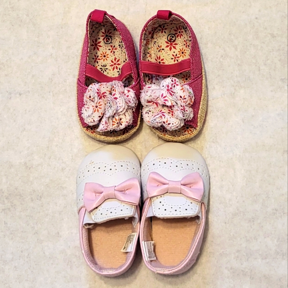 Two pair of super cute baby shoes